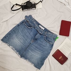 Zara Basic Denim Mini Skirt
